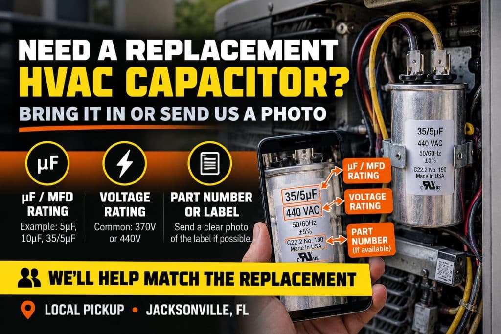 HVAC Capacitor Replacement Jacksonville