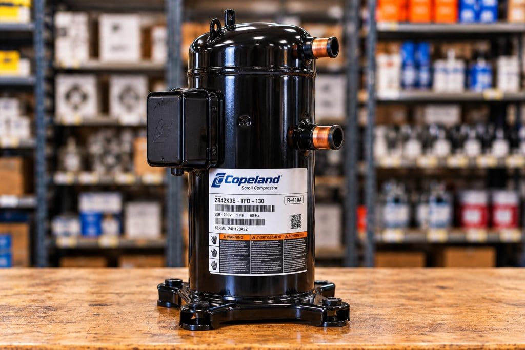 HVAC replacement scroll compressor for air conditioners and heat pumps at Caudill HVAC Supply in Jacksonville FL