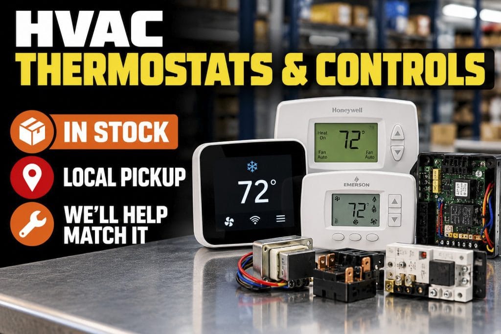 HVAC thermostats and replacement controls at Caudill HVAC Supply in Jacksonville FL.