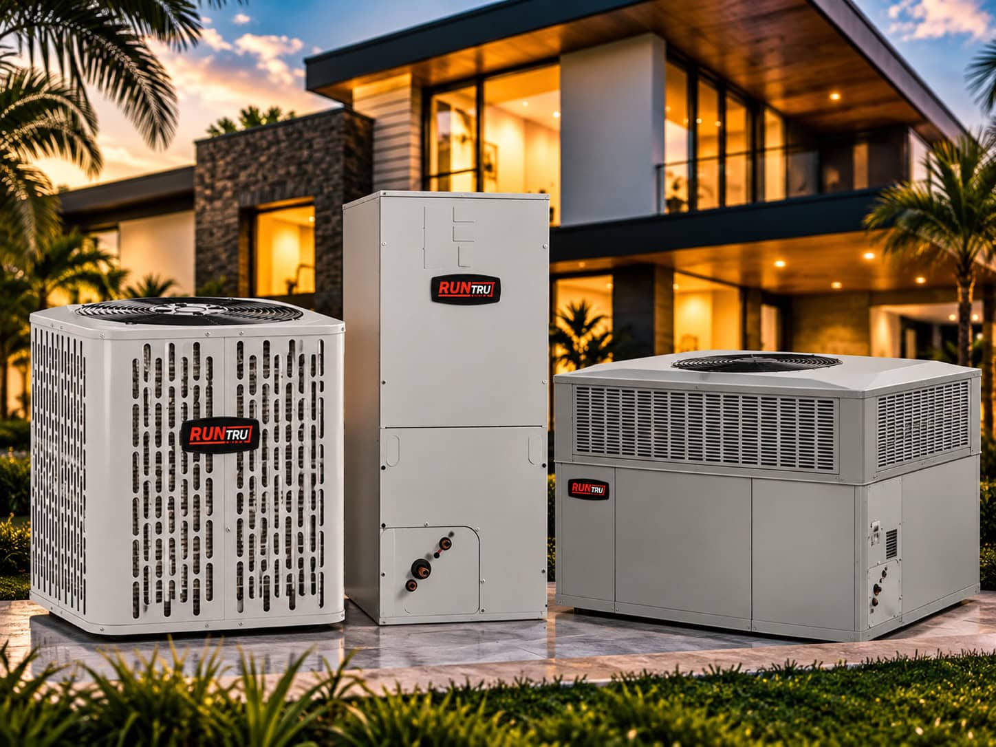 RunTru HVAC systems including heat pump, air handler and package unit in Jacksonville FL
