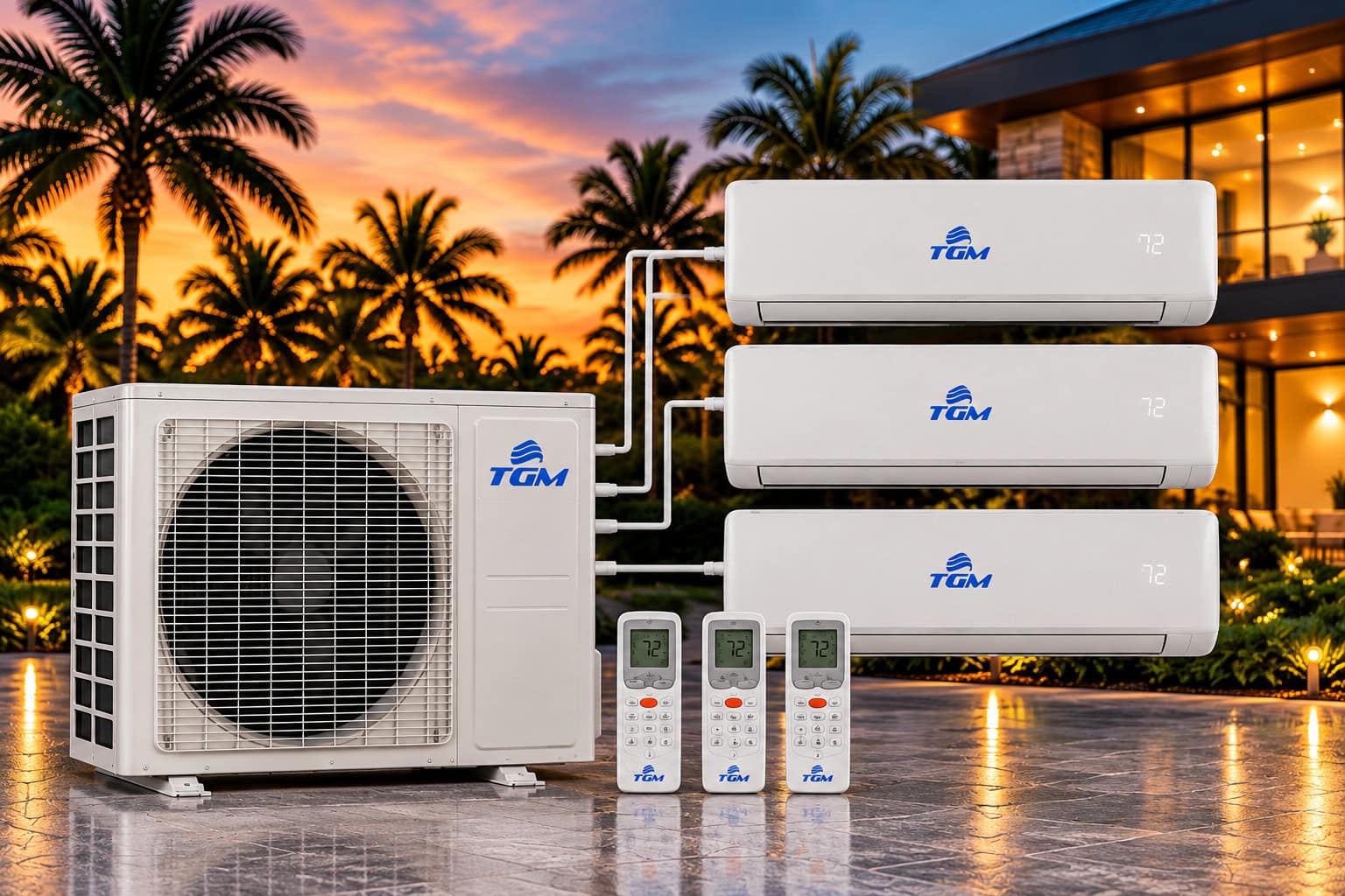 TGM multi-zone mini split system in Jacksonville FL